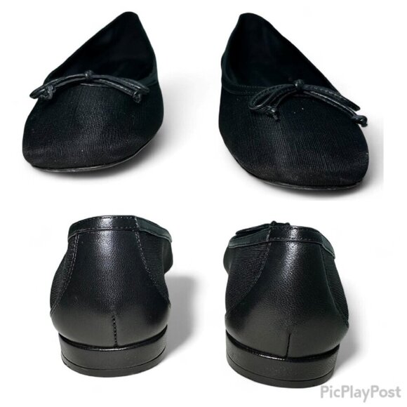 STUART WEITZMAN Arabella Bow-Detailed Mesh Ballet Flats, Black, Size US 8 - Picture 10 of 10